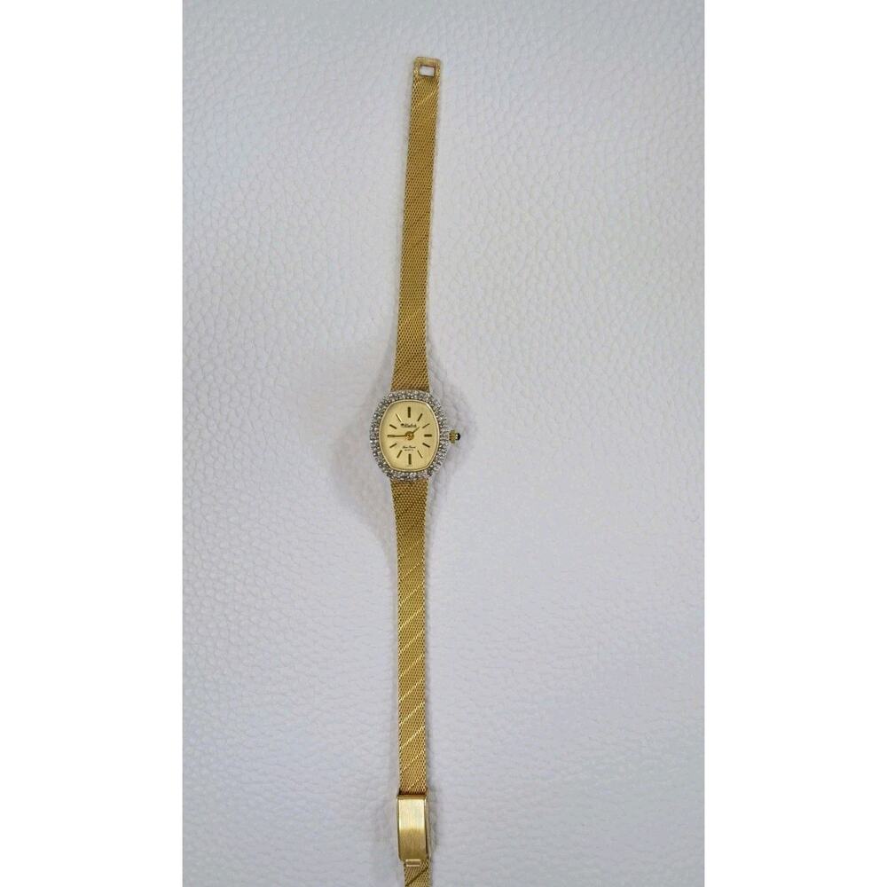 Vintage Dufonte Lucien Piccard Women's Gold Tone Oval Quartz Watch - Picture 3 of 16
